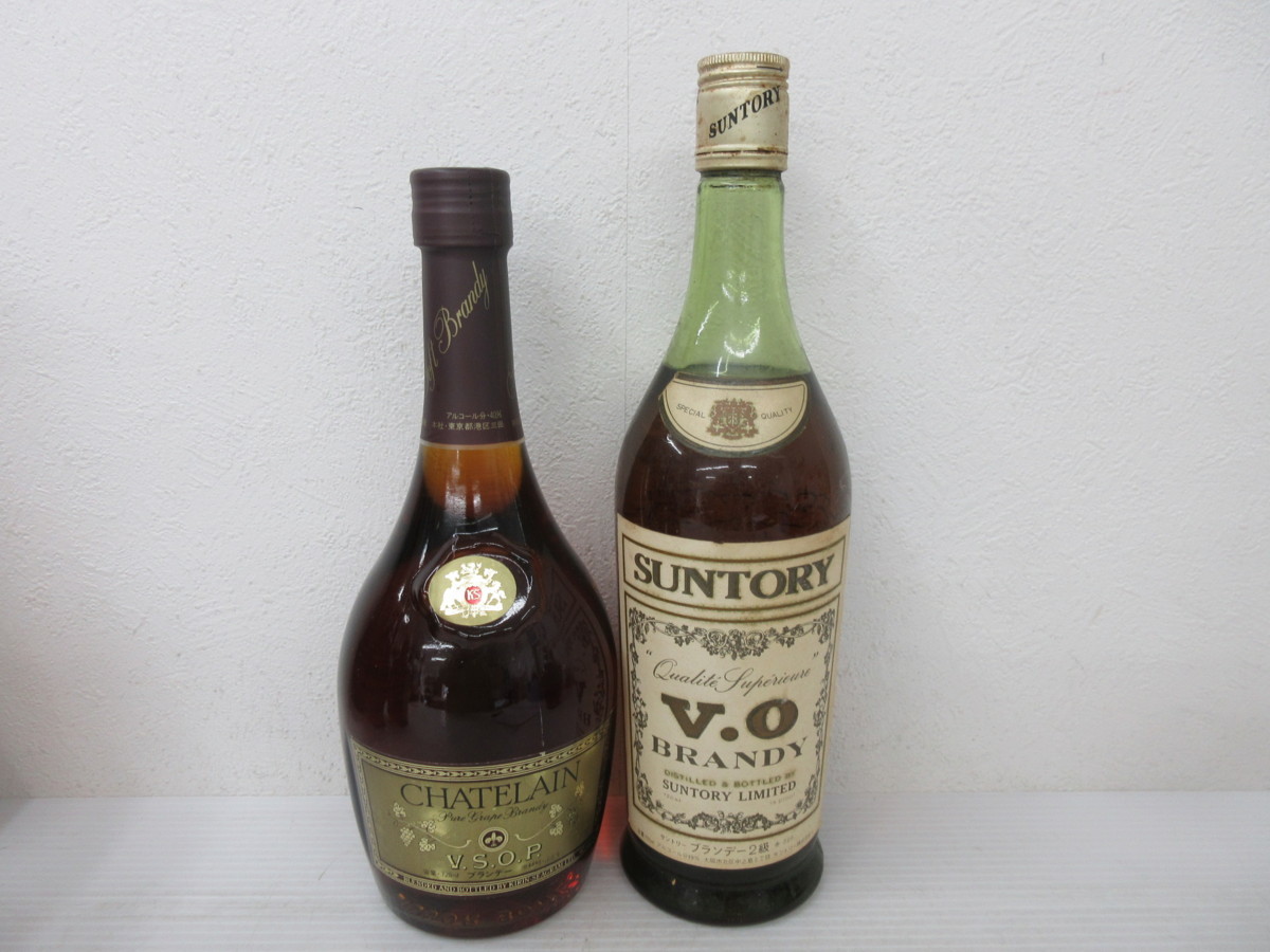 7本セット 国産ブランデー 特級（サントリー VO，ニッカ XO
