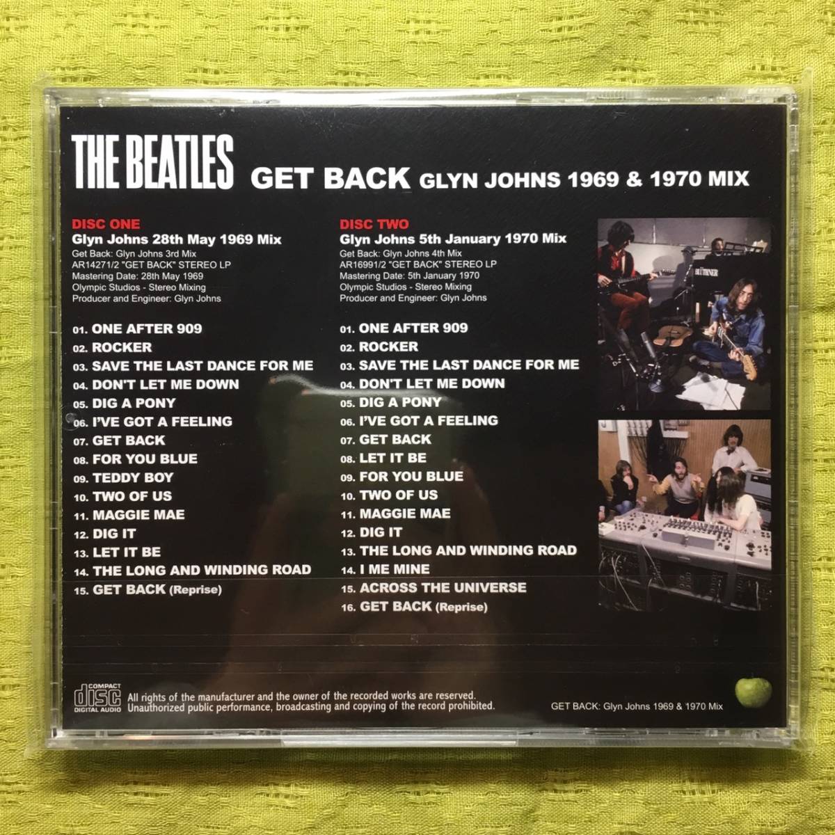 Johns The Get Glyn – Back - a Back