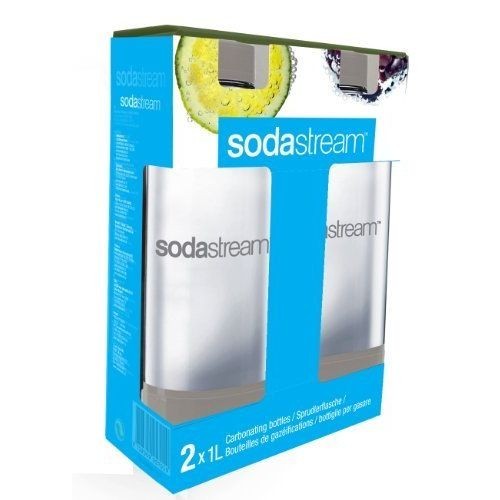 ソーダストリーム ソーダストリーム 専用ボトル1L 2本セット (グレー) ソーダストリーム ソーダストリーム専用 追加ボトルを購入すれば、_1