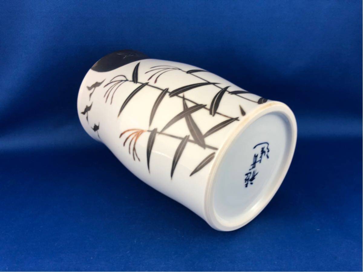 京焼 水指 - 共箱 茶道具 メルカリ 染付 細水指 初だし品
