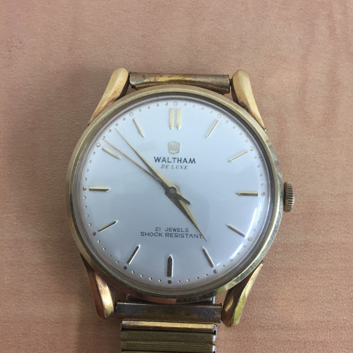 ウォルサム Waltham WALTHAM 自動巻き 腕時計 K18 750 動作品 DE LUXE