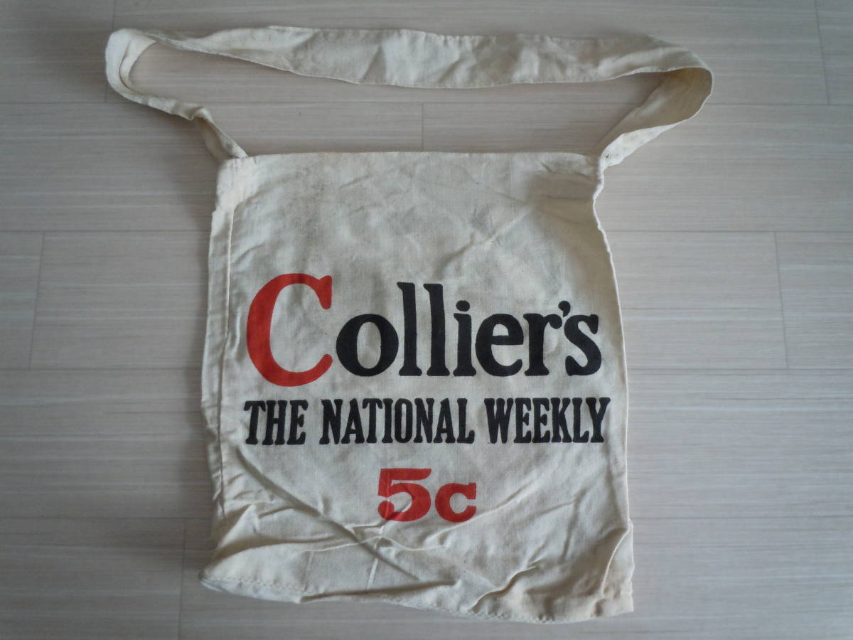 30s 40s マガジンバッグ ブラック ヴィンテージ ニュースペーパーバッグ ビンテージ - Magazine 広告 40's Life ライフマガジン BAG 企業 30s