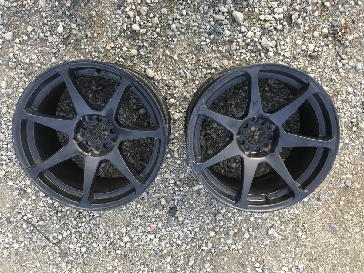 CLEAVE RACING FL53 18x10.5J +15 5H-114.3 ホワイト/マシンド 2本 