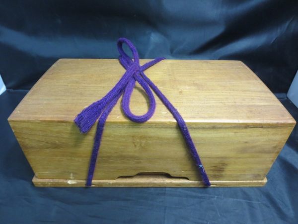 碁石 白黒 木箱入り 碁筒 0225