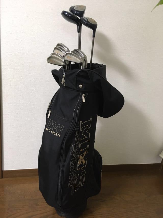 M.U SPORT＊ミエコ・ウエサコゴルフ クラブ・キャディバッグ ・カバー