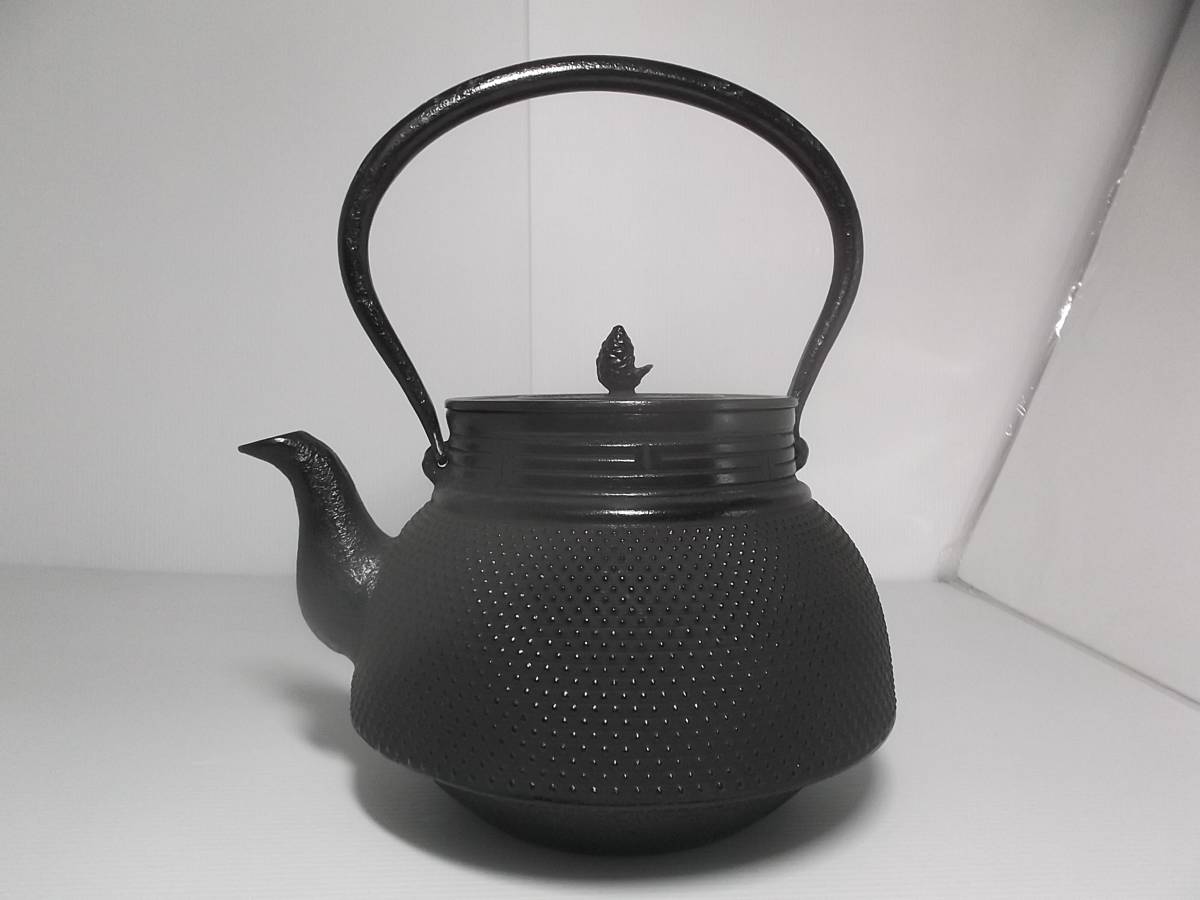 鉄瓶 茶道具 時代物 湯沸 煎茶道具 4kg近く 錆び有 古物 お坊さん