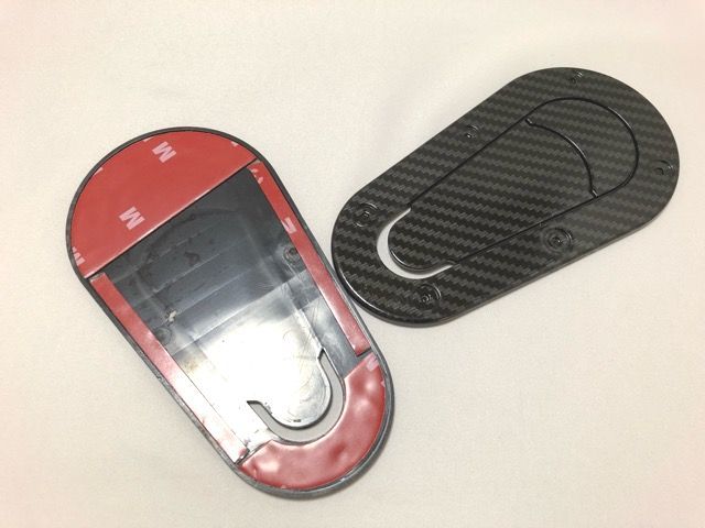 汎用ダミーエアロキャッチ ダミーボンネットピン フィクシングプレート 2枚入り エアロ フェンダー ボンネット ボンピン ドレスアップ FRP_3