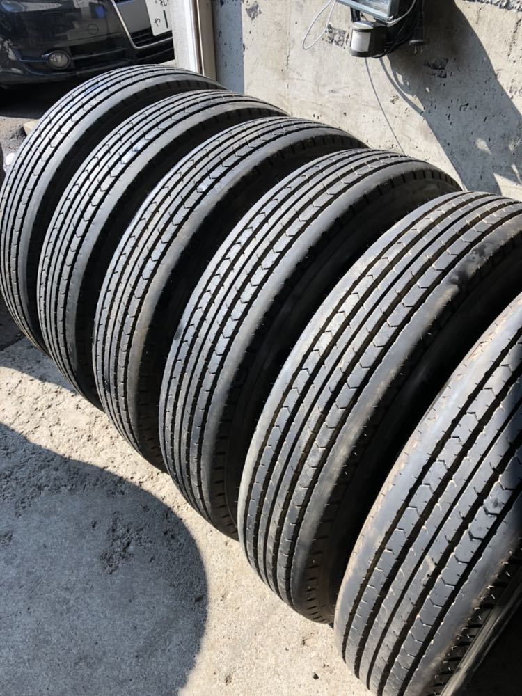 ●225/90R17.5 ダンロップ/SP110 夏タイヤ2014／15年製 6本セット ４トン トラック