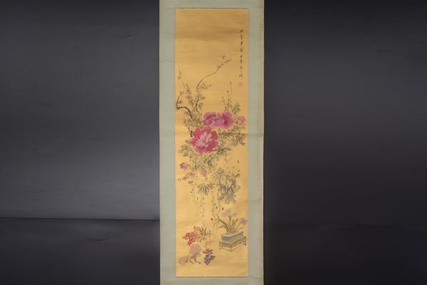 文化遺産オンライン 花卉図四屏 四季草花図屏風 筆歌墨舞─故宮絵画
