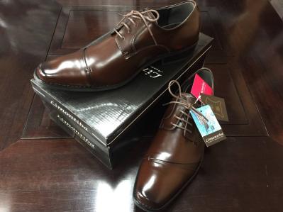 匠魂 革工房 本革 牛革 ビジネスシューズ 靴 紐 レースアップ 日本企画 撥水 加工 消臭 雨の日 302 26.5㎝ ダークブラウン 全国送料無料