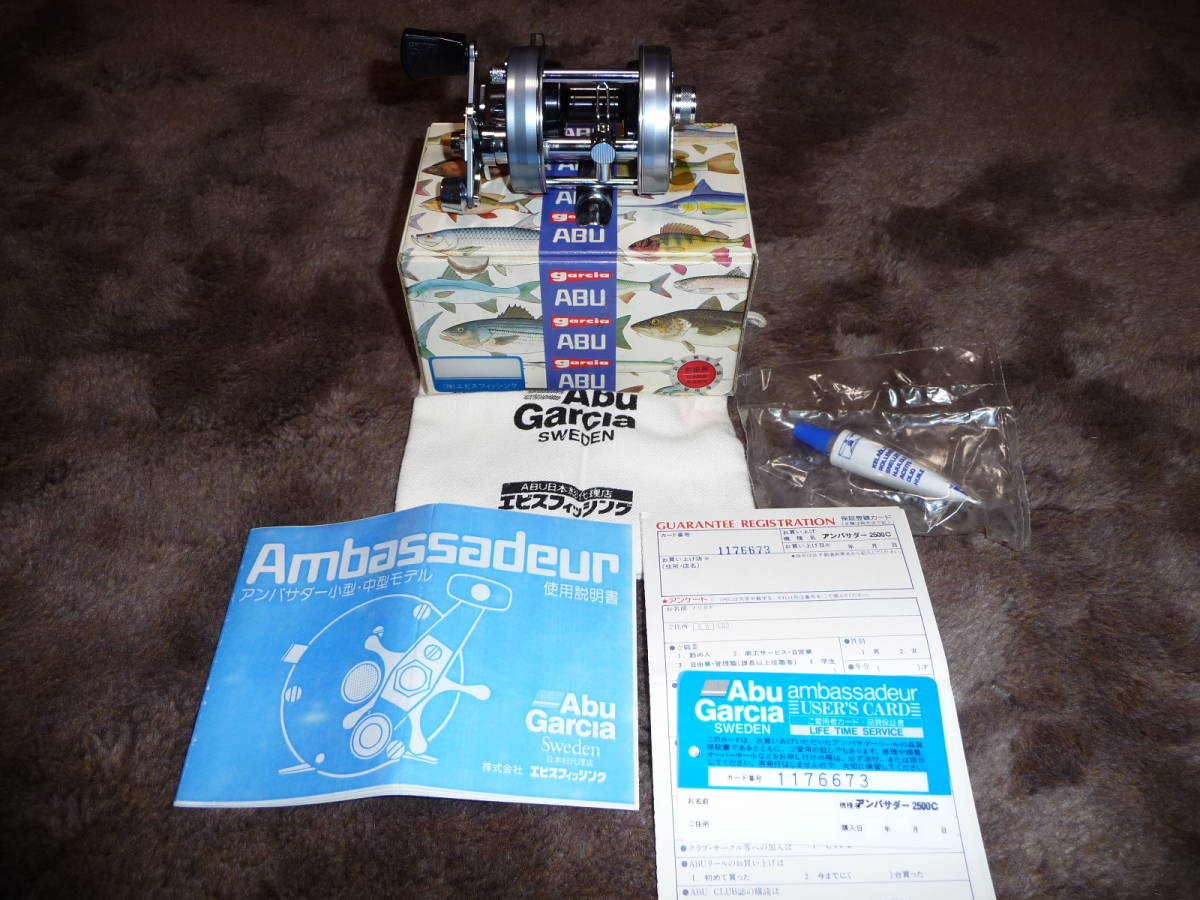 old ABU アンバサダー 2500c ブロンズプレート スポーツ、レジャー