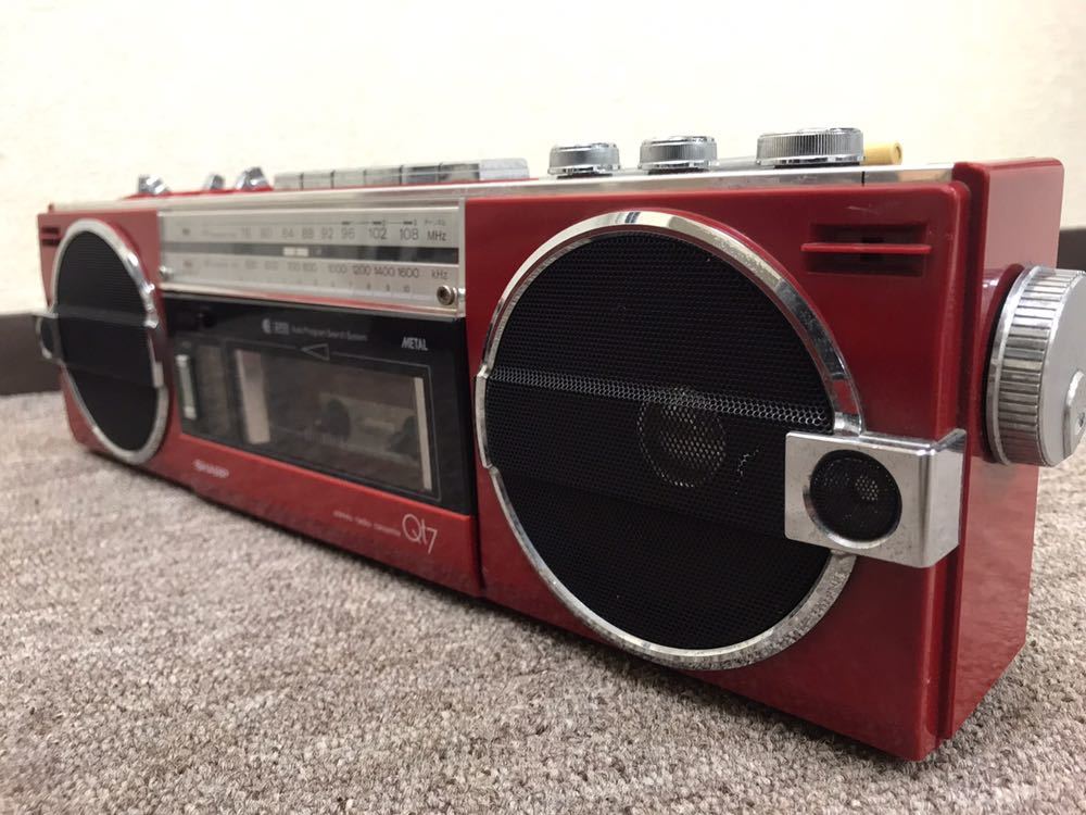 希少□ラジカセ2台 SHARP QT-7R / SANYO MR-WU4UV 昭和ラジオ レトロ
