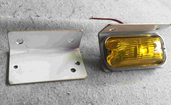 角マーカーステー 10枚セット ウロコ L型 丸棒巻き デコトラ 2連 角