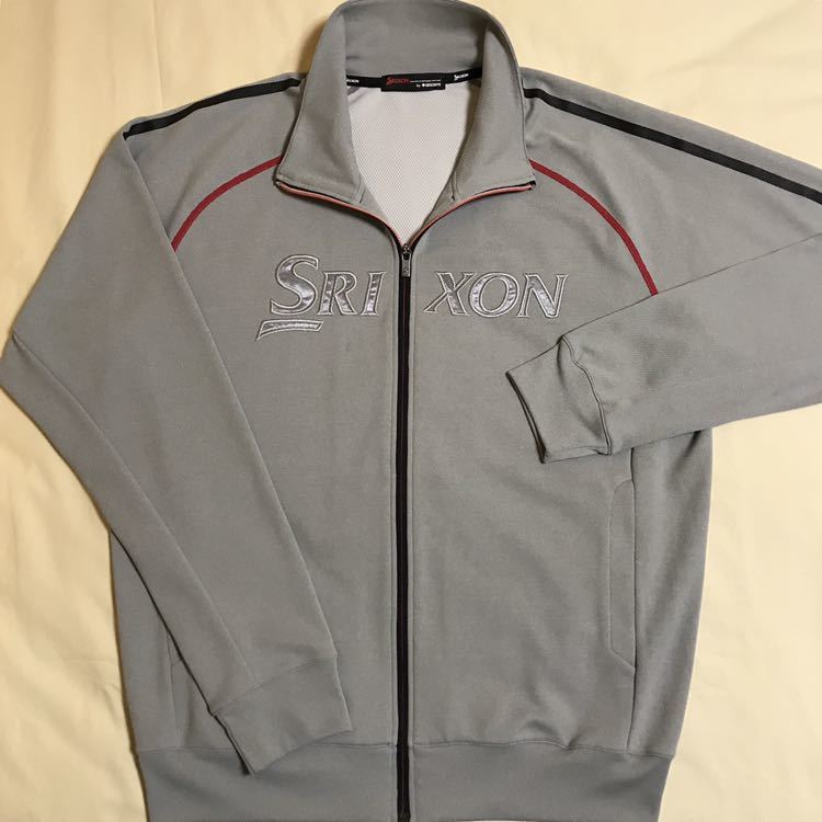 SRIXON by DESCENTE スリクソン ジャージ ジップジャケット ライトグレー M～L相当 サンプル