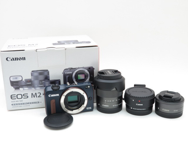 キヤノCanon ミラーレス一眼カメラ EOS M2 ダブルレンズキット Canon