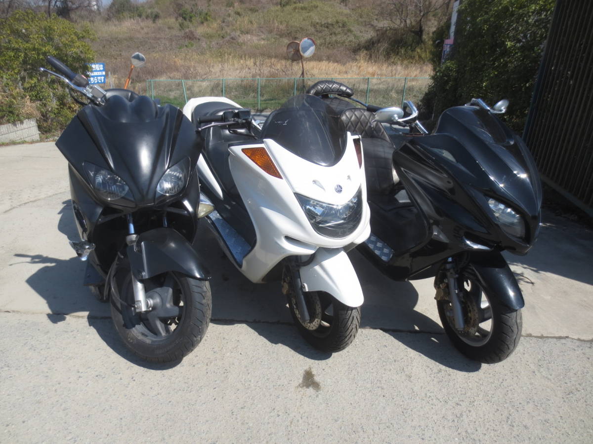 H1701 ヤマハ マジェスティ250 ホンダ フォルツァ250 SG03J MF06 3台セット 部品取り レストアベース ジャンク 引取り ...