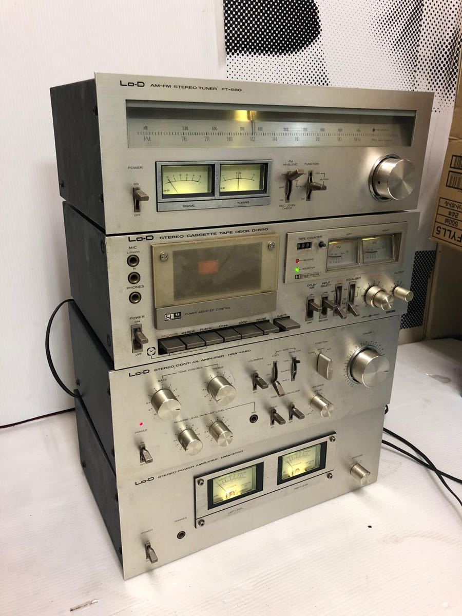Lo-D ，AM/FMステレオチューナー 1台 ，ステレオカセットテープデッキ