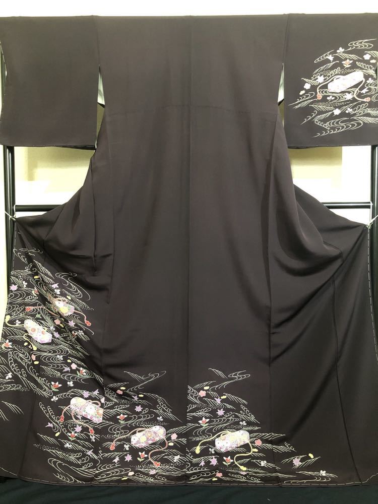 訪問着 正絹 絞り 桂由美 袷 単品 未仕立て 平和屋着物＊夏物 絽