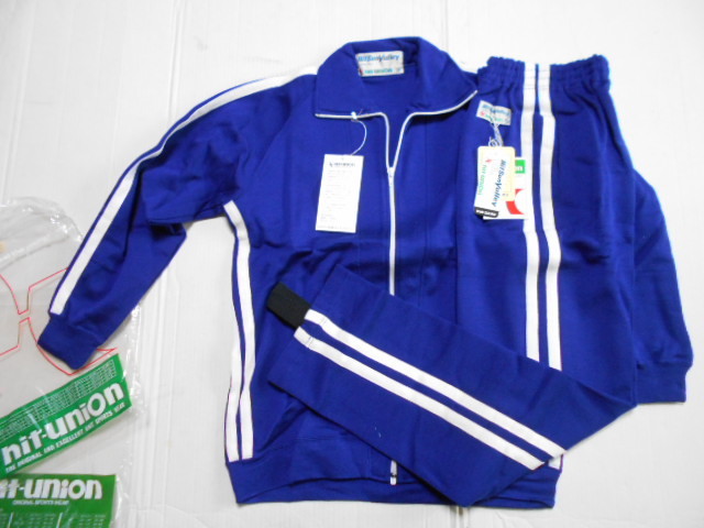 数量限定，2026 Ｍ ピース紺 &times;白 ヒットサンバレー ヒットユニオン ジャージ 上下セット 体操着 体操服 昭和レトロ(ジャージ)｜売買されたオークション情報、yahooの商品情報をアーカイブ公開 - オーク ジャージ