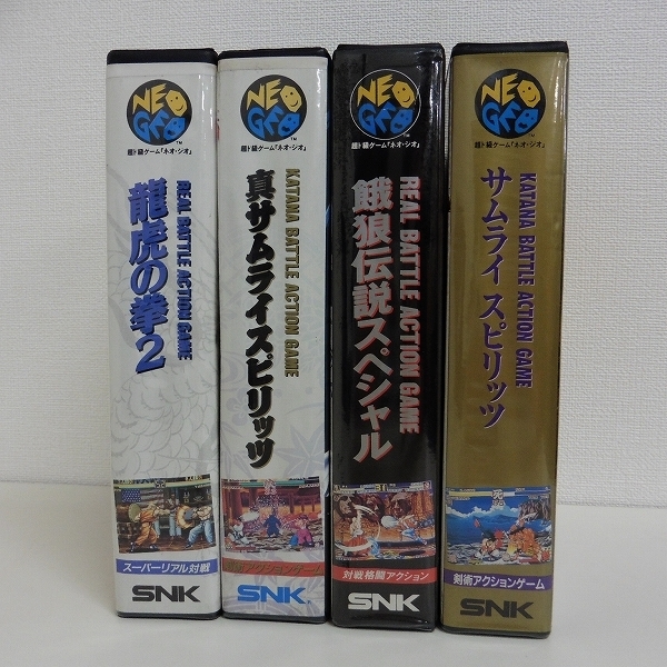 g F062t 箱説有 ネオジオ ROM サムスピ 餓狼伝説SP 龍虎の拳2 計4点