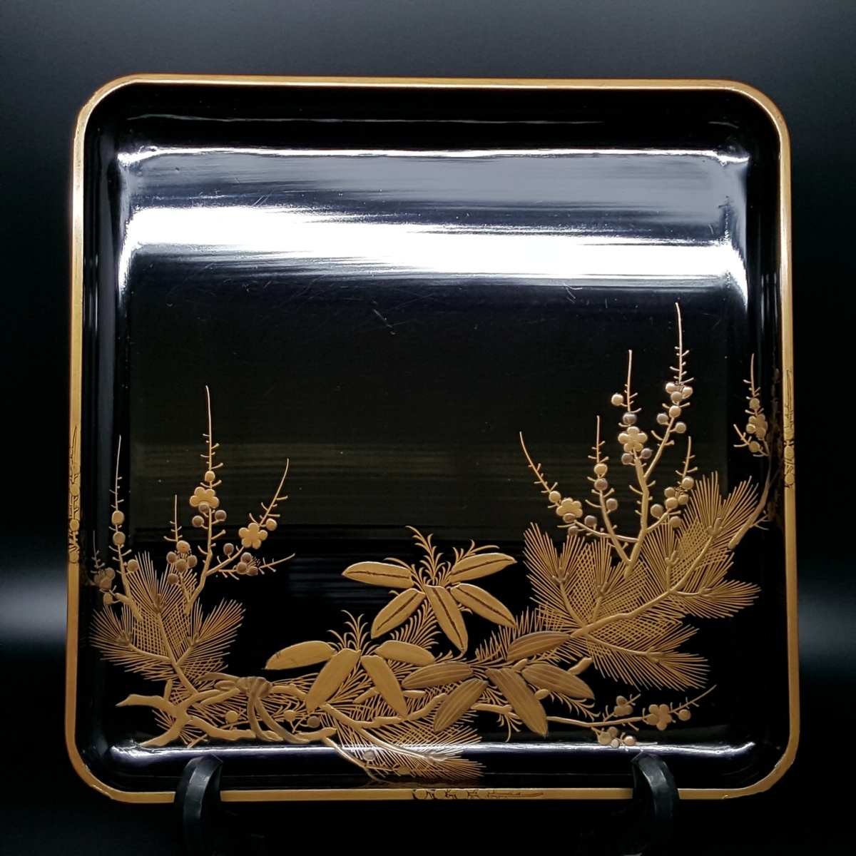 【限定SALE，品質保証】 宝蔵 時代漆器 天然木造 松竹梅高蒔絵重台 本漆 四方角盆 茶道具 骨董 古美術(漆芸)｜売買されたオークション情報、yahooの商品情報をアーカイブ公開 - オークファン その他