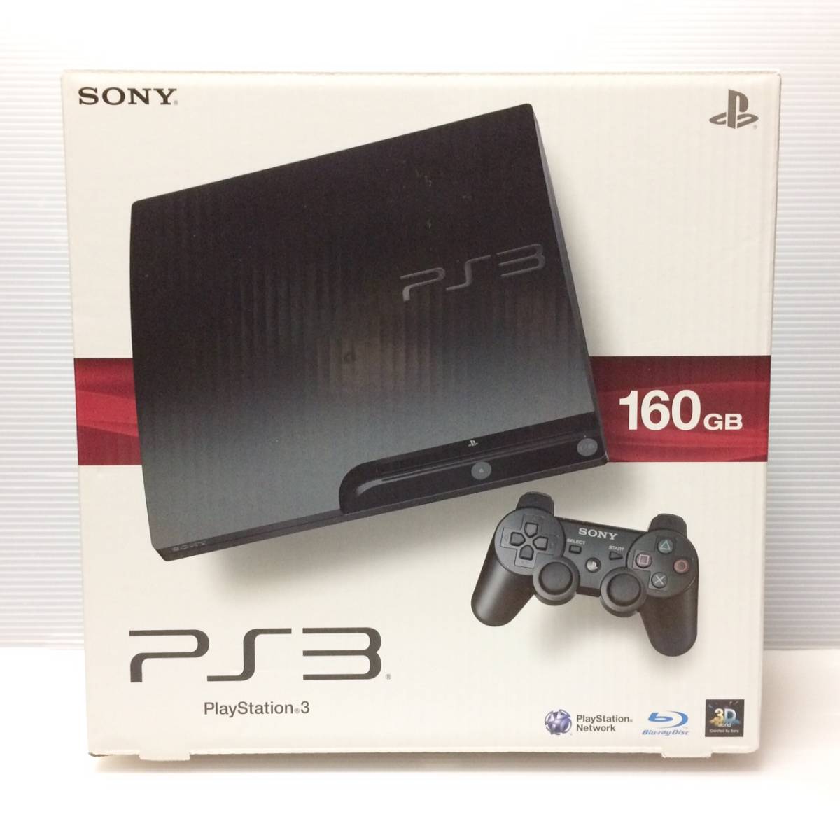 ほぼ未使用新品】PS3 CECH-3000A 160GB チャコールブラック□ハイ 