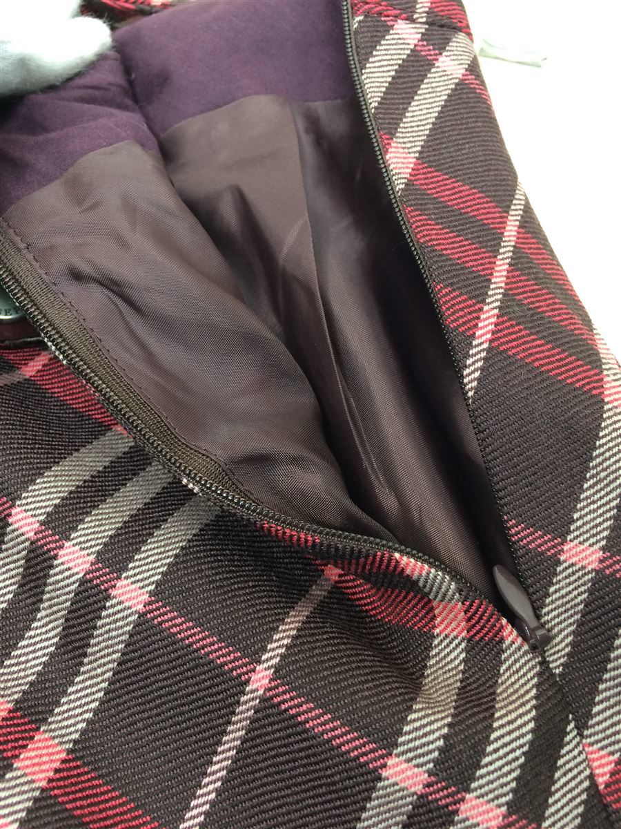 BURBERRY BLUE LABEL◇スカート/36/RED/チェック柄/293 【公式通販】