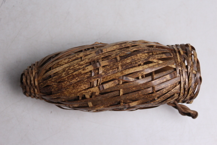 TB526茶道具 竹花入れ 掛花入◇茶道具/竹細工/竹籠/花篭/花器/民藝/