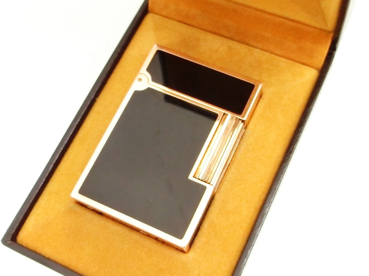人気，正規品 N16370 ST Dupont デュポン ガス ライター ギャッツビー 黒うるし ＆ ピンクゴールド 良品(デュポン)｜売買されたオークション情報、yahooの商品情報をアーカイブ公開 - オークファン デュポン
