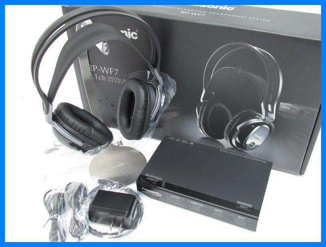 ★未使用 Panasonic/パナソニック デジタルワイヤレス サラウンドヘッドホン RP-WF7/密閉型/付属品付き＃12806015