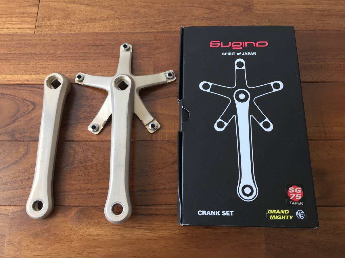  スギノ グランドマイティ NJS 172.5mm NJS 競輪 ゴールド クランク(クランク)｜売買されたオークション情報、yahooの商品情報をアーカイブ公開 - オークファン クランク