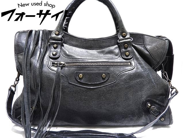 BALENCIAGA バレンシアガ☆115748 エディターズバッグ ザ シティ 2WAY 