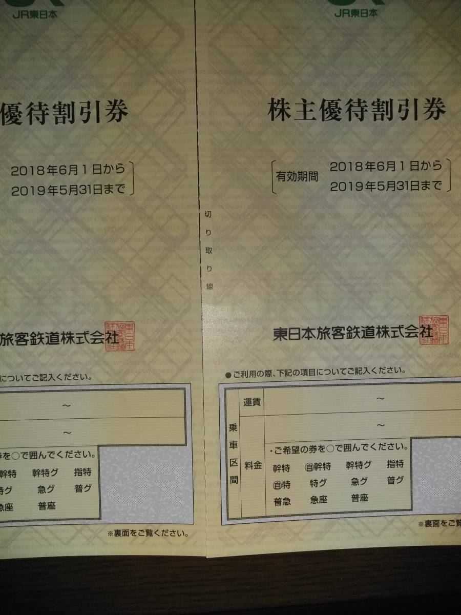 2枚 株主優待券 公式通販 JR東日本 Yahoo!オークション - 公式 株主 