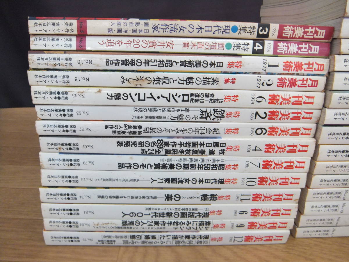 月刊美術　No.5(1976年3月号)～　不揃い31冊セット　サン・アート 月刊美術 | 雑誌バックナンバー販売 \u2013 4月18日発売 古本、中古本、古書籍
