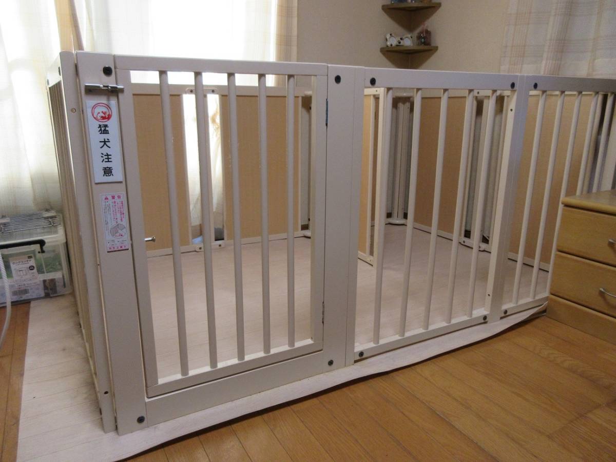 犬 ☆ 木製 ☆ ケージ サークル （中古品） 木製 ペットサークル 犬 