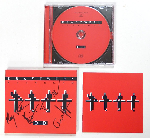 KRAFTWERK 直筆サイン入りCD 3-D 12345678 KRAFTWERK 直筆サイン入りCD