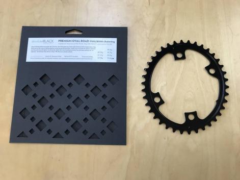 absolute BLACK 楕円 チェーンリング 39T BK アブソリュート ブラック