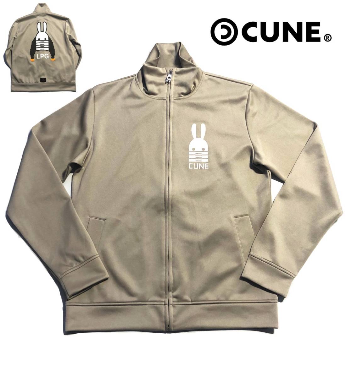 美品 名作 CUNE キューン スタンドジップジャージ トラックジャケット