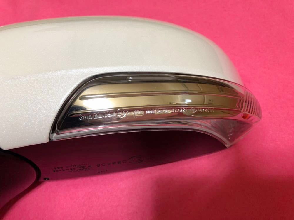 プリウスα ZVW40 ZVW41 純正 ドアミラー 左 ホワイトパール 7ピン 87940-47260_3