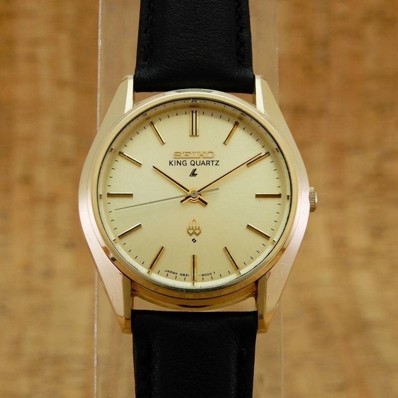 ちゃんみ 希少・ノンカレンダー] Seiko KingQuartz 4821-8000 CapGold QZ