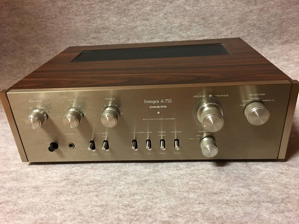 完動品 ONKYO Integra A-755 プリメインアンプ オンキョウ ONKYO