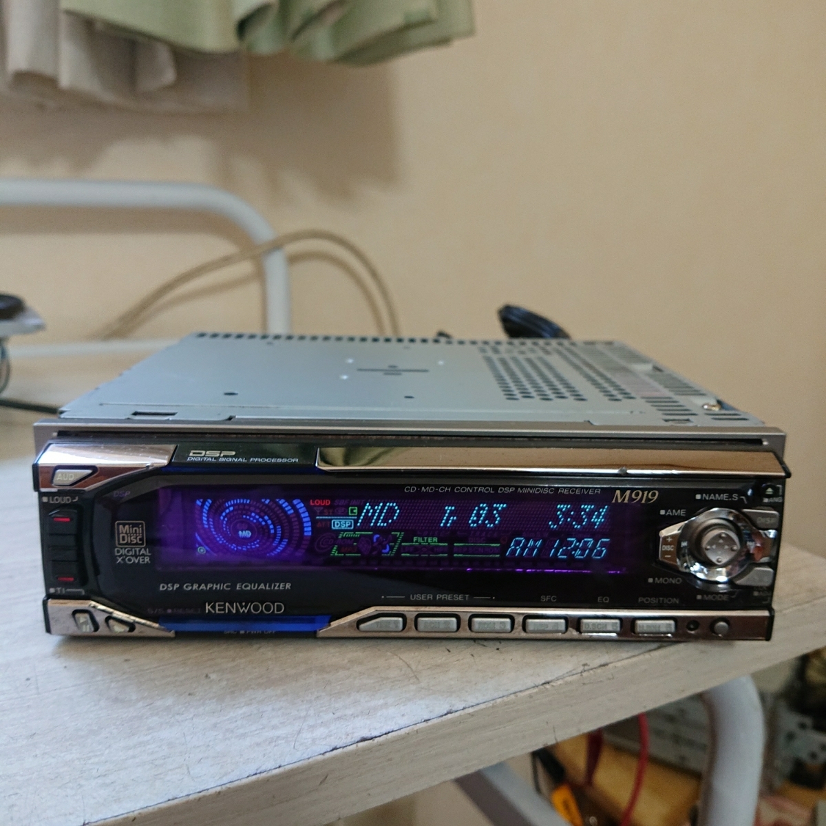 KENWOOD M919 D919 ケンウッド - カーオーディオ MD デッキ DSP CD 旧