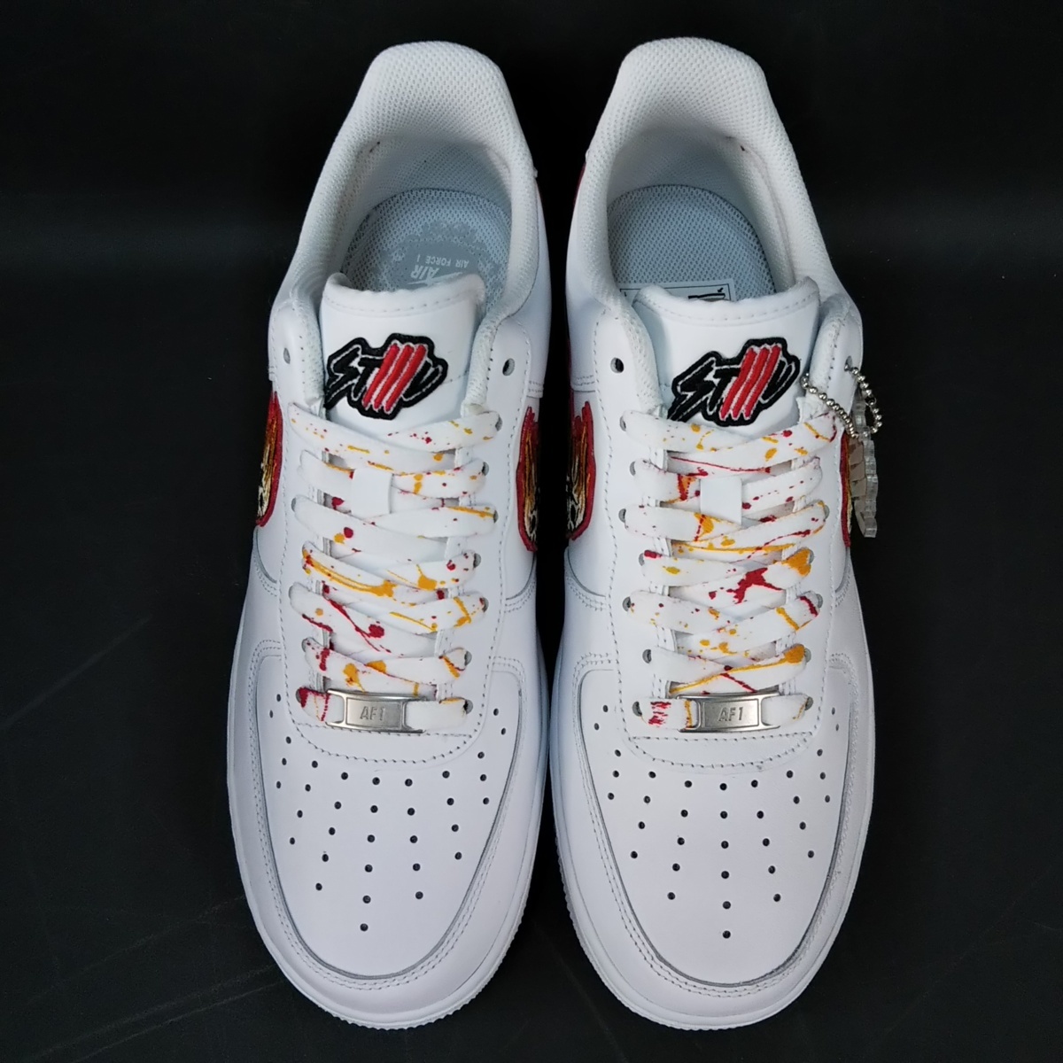 1円 Nike ナイキ スニーカー エアフォース1 Tygaコラボ Af1 Burning Skulls Still Alive 靴 シューズ 箱入り 銀座屋戸田 27 0cm 売買されたオークション情報 Yahooの商品情報をアーカイブ公開 オークファン Aucfan Com