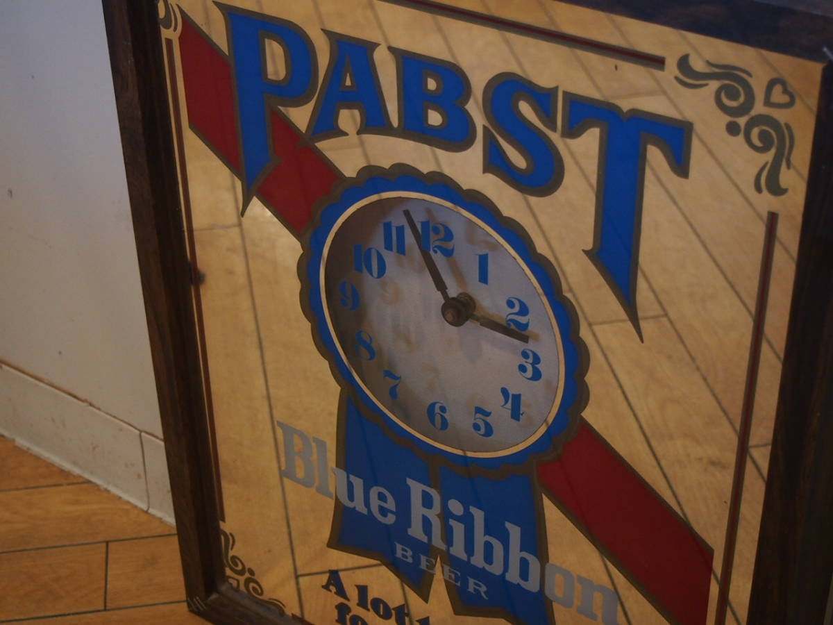 Pabst Blue Ribbon パブミラー パブストブルーリボン 1980