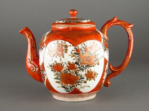 【低価，お買い得】 明治期九谷焼 赤絵金襴手水注 検 急須/ティーポット(急須、土瓶)｜売買されたオークション情報、yahooの商品情報をアーカイブ公開 - オークファン 九谷