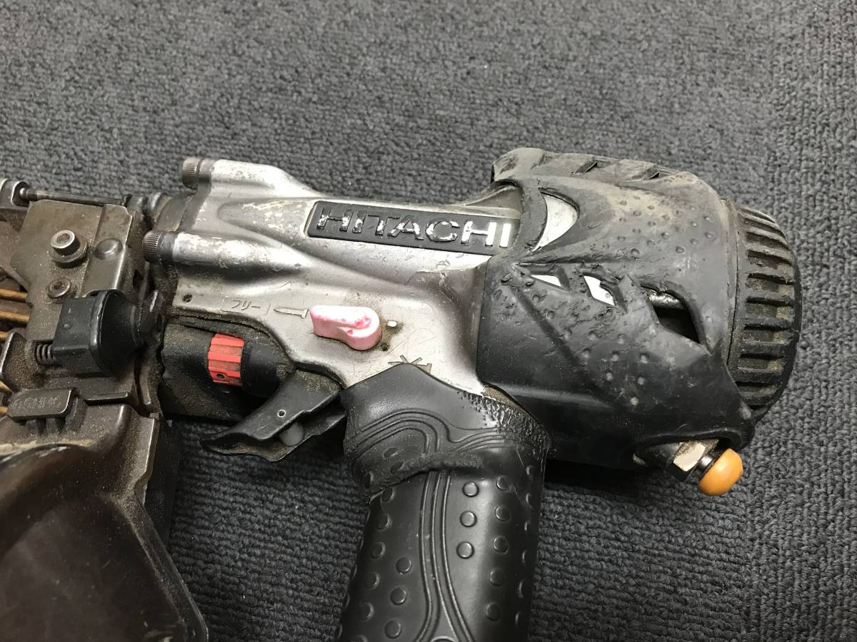 高圧ロール釘打機 日立 HITACHI 65mm N65CN65 日立工機 NV65HR 中古 