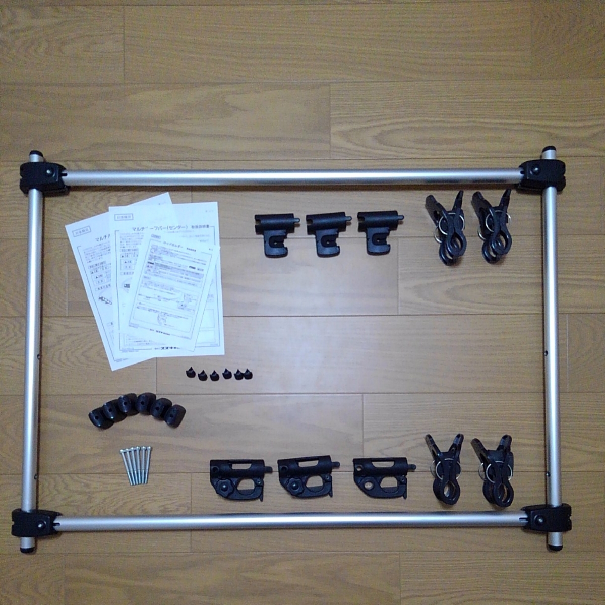 【送料無料&美品&純正】ハスラー ロッドホルダー マルチルーフバー サイド センター フルセット/MR31S MR41S SUZUKI HUSTLER スズキ