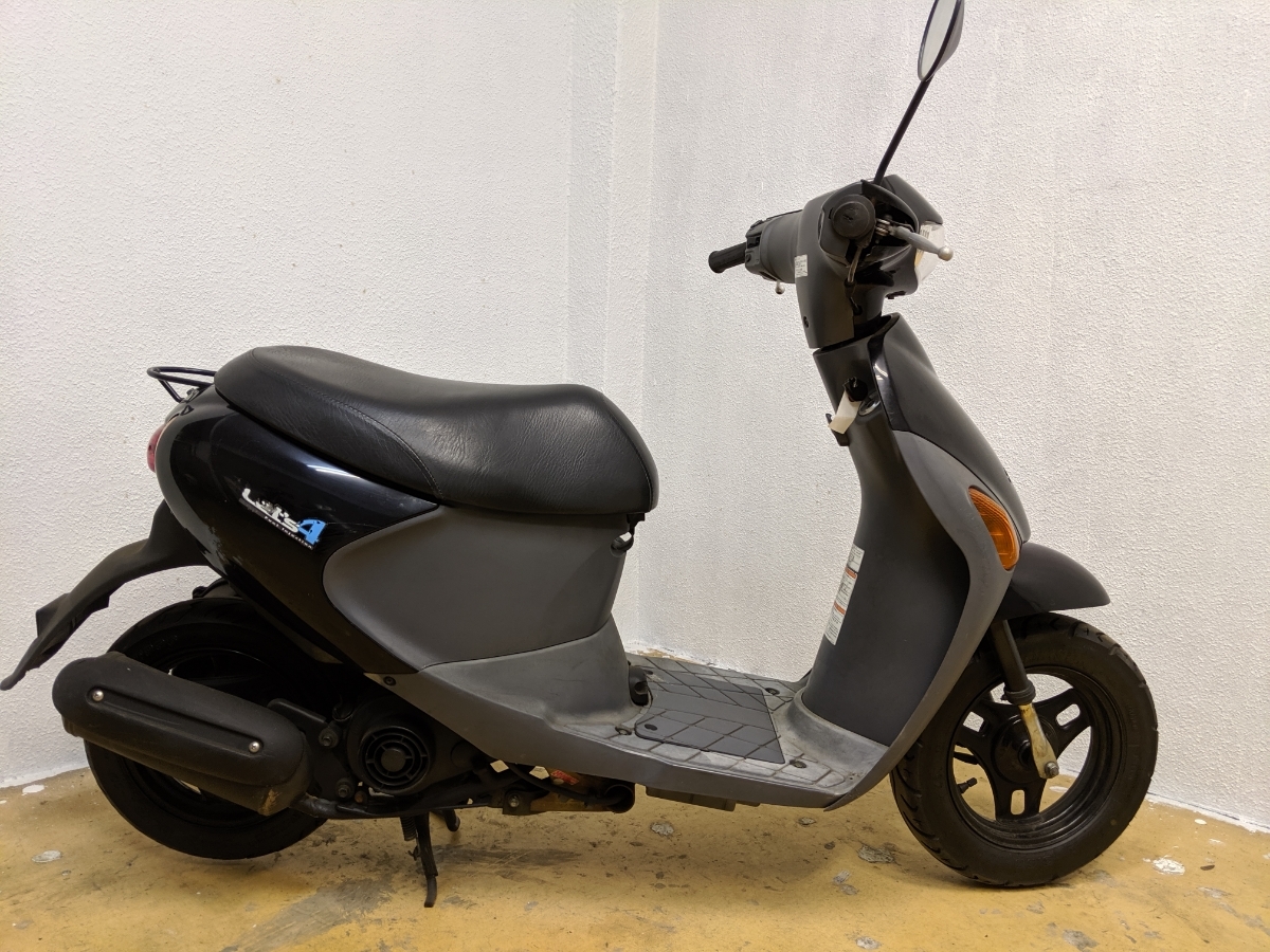 スズキ レッツ4 CA41A 4スト 50CC ブラック 横浜より / 原付 低燃費 