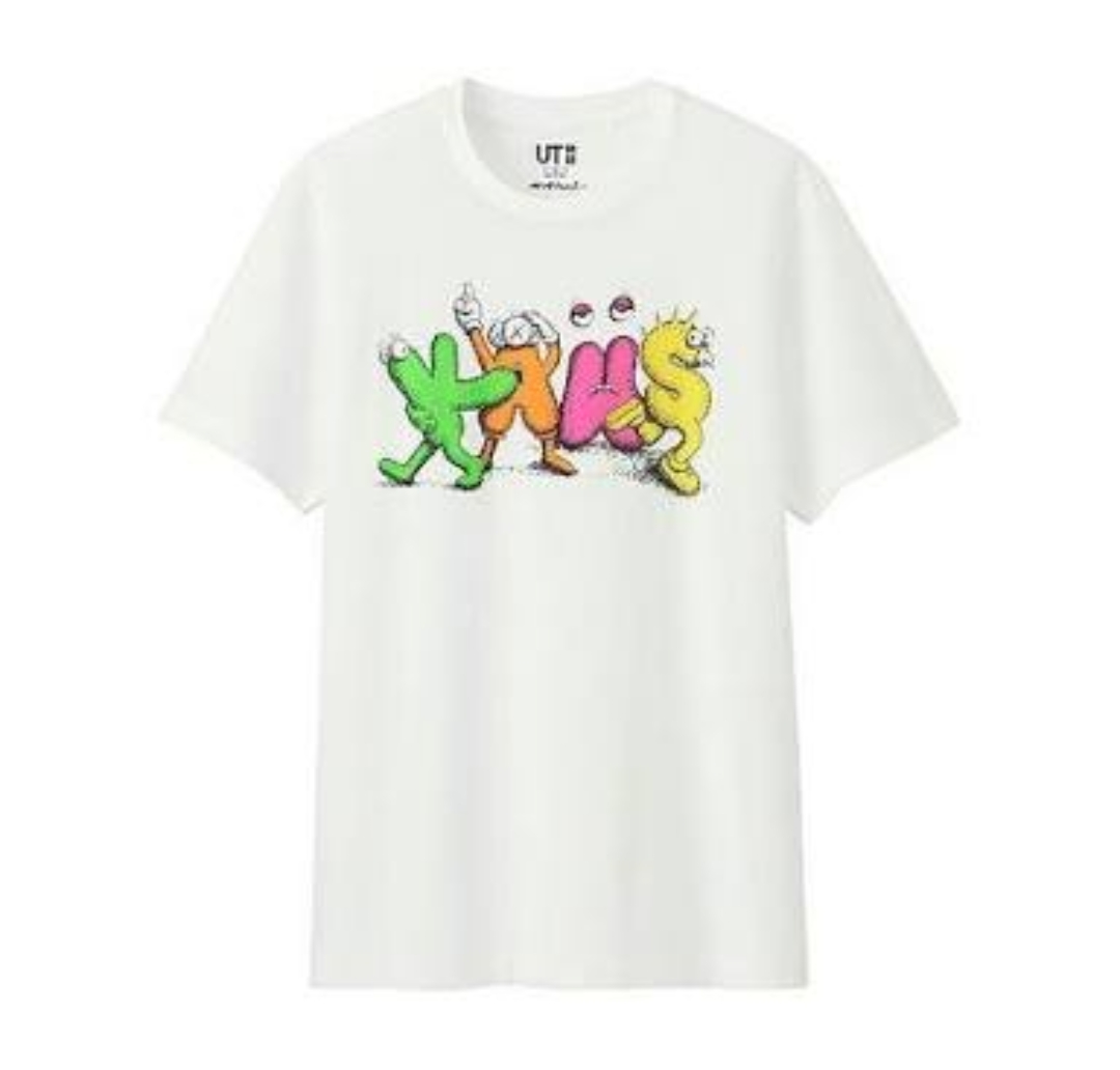 初期　新品未使用　UNIQLO　KAWS 初期Tee　XL 白　人気　完売