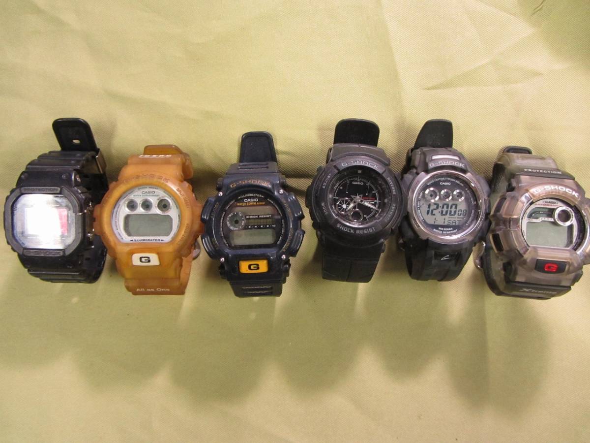 【動作未確認】CASIOカシオ G-SHOCK 6個まとめて腕時計 ジャンク②